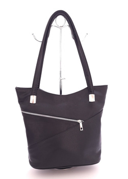 Damska torebka na ramie z ekoskóry czarna