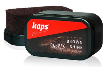 Gąbka Do Butów Nabłyszczajaca Perfect Shine Kaps Brązowa