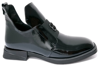 Skórzane Botki Boccato 049.1739 Czarny r37