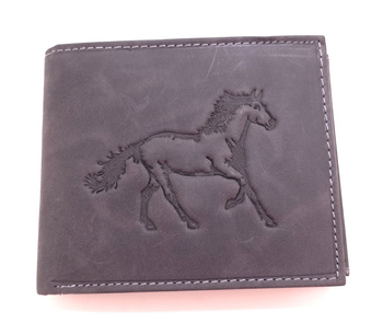Skórzany portfel męski motyw konia Always Wild N992-CHM-HORSE/4460