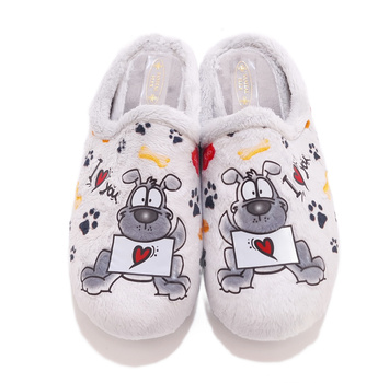 Kapcie damskie piesek Sanital Flex szare Z30406X r40