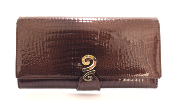 Skórzany brązowy portfel damski Angela Moretti 72513-01411