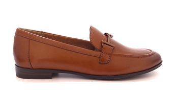 Eleganckie mokasyny damskie ze skóry brązowe Marco Tozzi 24246 r36