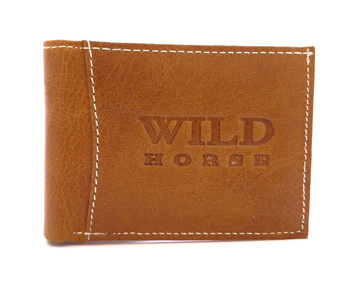 Poziomy portfel męski bez zapięcia brązowy Wild 33B