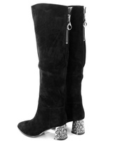 Kozaki Na Słupku Loretta Vitale B855 Zamsz r39