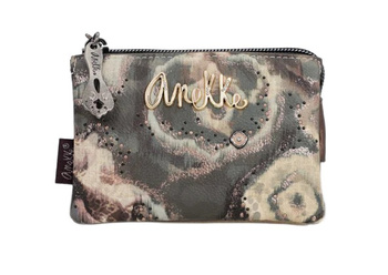 Mały trzykomory portfel damski na zamek Anekke Real 41719-010