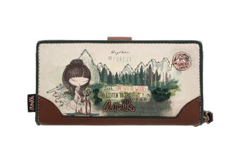 Duży portfel damski twardy Anekke Forest 35609-901