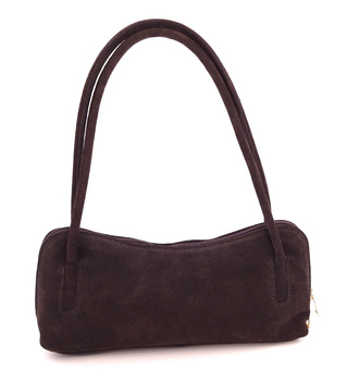 Torebka damska na ramię o podłużnym kształcie Laura Biaggi TS66-5109 brąz