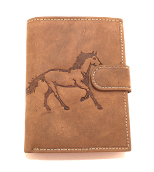 Portfel męski skórzany brązowy koń Always Wild N4L-CHM/2420 RFID