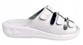 Profilaktyczne klapki KF-03 FAKIRKA białe r36