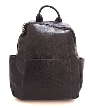 Czarny plecak damski z ekoskóry The Grace LH2515