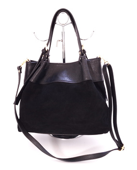 Czarna torebka damska do ręki Laura Biaggi TS11-318