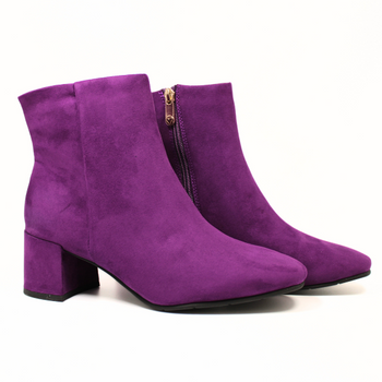 Zamszowe Botki Marco Tozzi 2-25349-41 Fiolet r38