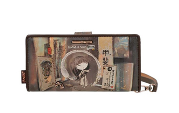 Duży portfel damski twardy Anekke Shoen 37709-901