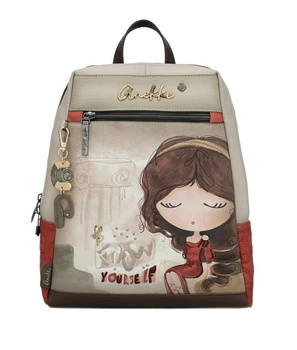 Kwadratowy plecak damski jednokomorowy Anekke Muse 42705-018