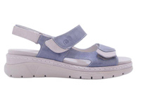 Wygodne sandały damaskie na rzepy niebieskie Suave 710134 r.37