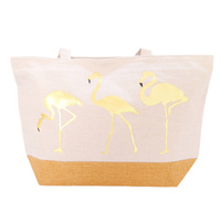 Duża torba plażowa w flamingi Bagia 11979-4