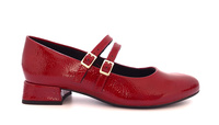 Czerwone lakierowane baleriny damskie Mary Jane Marco Tozzi 2-22209 r39