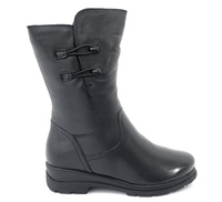 Wygodne Skórzane Botki Grubej Podeszwie Caprice 37