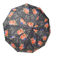 Automatyczna parasolka damska w kwiaty składana Eso Fecske