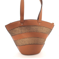 Brązowa torebka koszyk na ramię Pepe Moll 251342