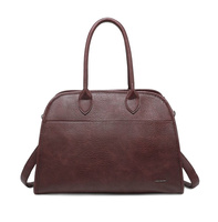 Duża torba damska shopper w brązowym kolorze Luigisanto V-1431