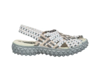 Szare sandały damskie plecione Rock Dakota Rose Platinum r39