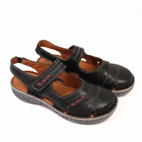 Sandały LORETTA wygodne LO6953-185 czarne r41