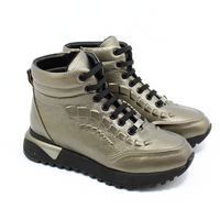 Złote sznurowane botki damskie Boccato 097.111 r39