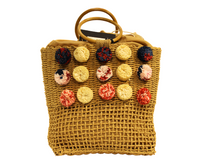 Torebka Koszyk Eko Z Pomponami Phil