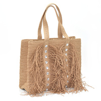 Prostokątny koszyk z naturalnych materiałów z kryształkami Scaviola TV-3