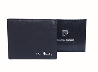 Mały poziomy męski portfel Pierre Cardin 8824 czarny skórzany