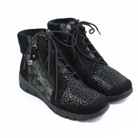 Skórzane trzewiki profilaktyczne Enna czarne 7004/F264/S roz. 38