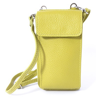 Etui Na Telefon/Portfel Skóra Limonkowy