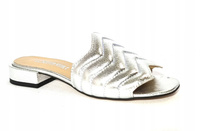 Klapki LORETTA VITALE 7005 srebrne r37