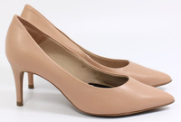 Brązowe Skórzane Czółenka z Noskiem W Szpic Bottero 353701 r40