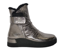 Damskie botki typu śniegowce Manitu 990153-92 r40 srebrne