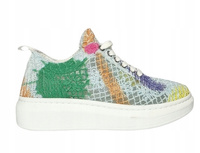 ARTIKER półbuty koronkowe 50C1107 blue multi r41