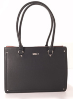 Torebka Damska Kuferek Skóra Ekologiczna David Jones G-9113 Czarna