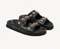 Czarne klapki damskie na grubej podeszwie Gioseppo Wrentham 75075 r40