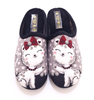 Kapcie damskie z motywem kotka Sanital Flex Z23625X r36