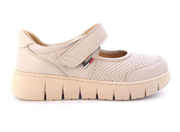 Półbuty damskie profilaktyczne skóra tęgość H beżowe Enna 5016/03K/P r40