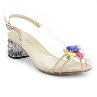 Scaviola silikonowe sandały G-25 NUDE r39