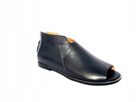 Wygodne skórzane sandały Anis 2316 czarne r38