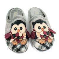 Kapcie damskie sowa 3D Sanital Flex szare Z27654X r.41