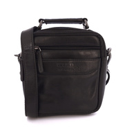 Mała torba męska skórzana czarna Wild Natural 1061 S