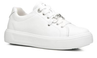 Białe Skórzane Sneakersy Damskie Na Platformie Pegada 211202-01 r38