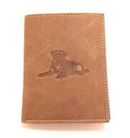 Duży skórzany portfel męski Always Wild N4-CHM-DOG-1/7506 Cognac