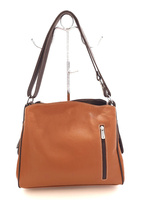 Brązowa skórzana torebka damska Toscanio TOS F22