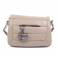 Listonoszka z klapką beżowa Pepe Moll 242322 100% vegan